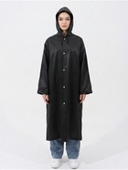 УЦЕНКА Дождевик - плащ взрослый, р-р 44-50, цвет черный накл ОТ - Фото 1