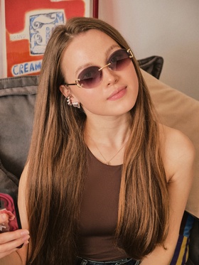 Очки солнцезащитные «OneSun. Овал», uv 400, футляр, салфетка  (артикул 10935249)  большой выбор товаров оптом и в розницу по низким ценам с доставкой