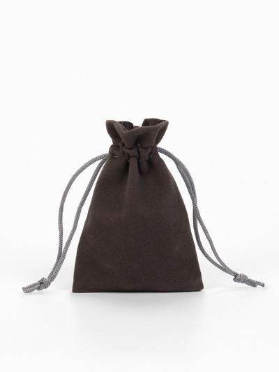 Набор мешочков для украшений подарочных 50 шт. бархатный «Классика», 6×8 см (±1 см), серый