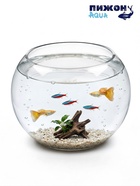 Аквариум круглый, 13.5×14.5 см, стекло, прозрачный  (артикул 10967821)  большой выбор товаров оптом и в розницу по низким ценам с доставкой