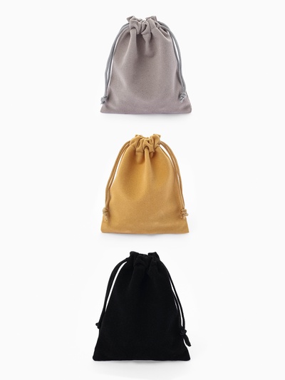 Набор бархатных подарочных мешочков 15 шт. «Праздничное ассорти», 9×10 см, цвет МИКС