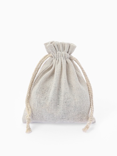 Набор подарочных мешочков 50 шт. «Лён» 10×12 см, бежевый