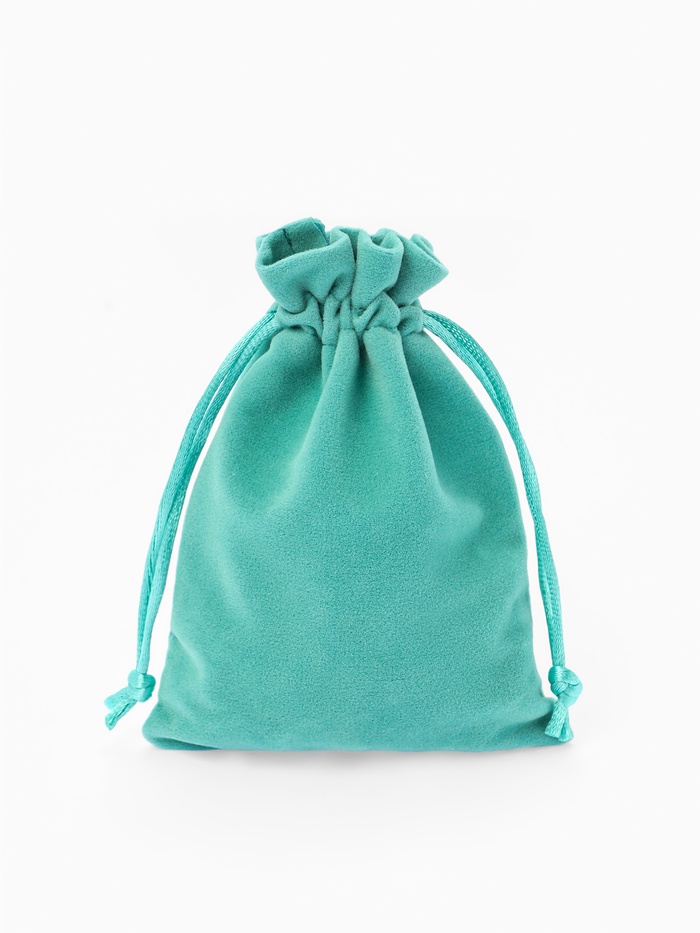 Набор мешочков бархатных 50 шт. «Классика», 9×12 см, бирюзовый