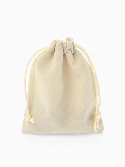 Набор мешочков бархатных 50 шт., 10×12 см, бежевый