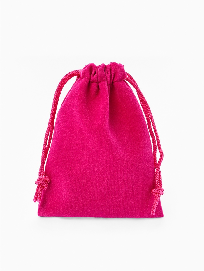 Набор мешочков бархатных 50 шт., 7×9 см, ярко-розовый - Фото 1