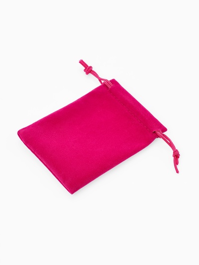 Набор мешочков бархатных 50 шт., 7×9 см, ярко-розовый