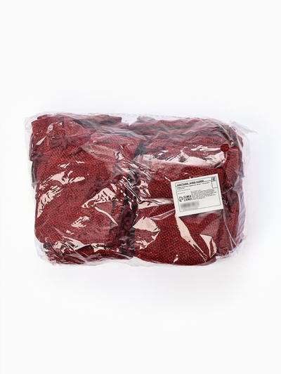 Набор мешочков подарочных 50 шт. «Льняной» 7×9 см, бордовый