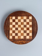 УЦЕНКА Шахматы круглые, доска 15×15 см, дерево шишам - Фото 3
