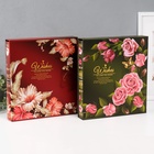 УЦЕНКА Фотоальбом на 500 фото 10х15 см "Розы/Лилии" в коробке МИКС 33,5х30х5,5 см - Фото 1