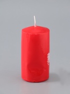 УЦЕНКА Свеча - цилиндр 50×100 мм с накаткой «Конь», красная - Фото 4