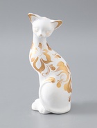 УЦЕНКА Фигура "Кошка ушастая" 7х8х20см белая - Фото 2