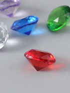 УЦЕНКА Сувенир стекло «Бриллианты» набор 6 шт. d=4 см в коробке 17×12×4 см - Фото 3