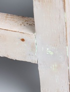 УЦЕНКА Табурет 21×21×18 см, дерево албезия, белый - Фото 4