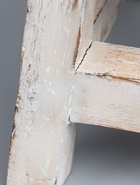 УЦЕНКА Табурет 21×21×18 см, дерево албезия, белый - Фото 5