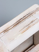 УЦЕНКА Табурет 21×21×18 см, дерево албезия, белый - Фото 6