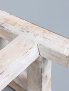 УЦЕНКА Табурет 21×21×18 см, дерево албезия, белый - Фото 7