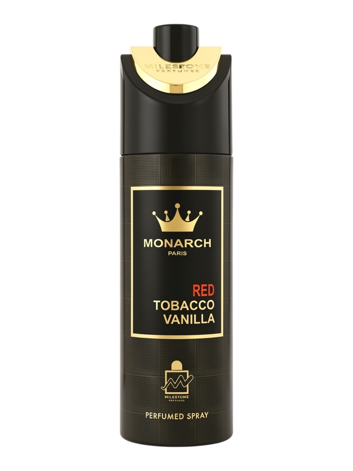 Дезодорант парфюмированный Milestone MONARCH PARIS RED TOBACCO VANILLA unisex, 200 мл - Фото 1