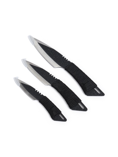 УЦЕНКА Набор метательных ножей «Скорпион», в оплётке, 3 шт., чёрные