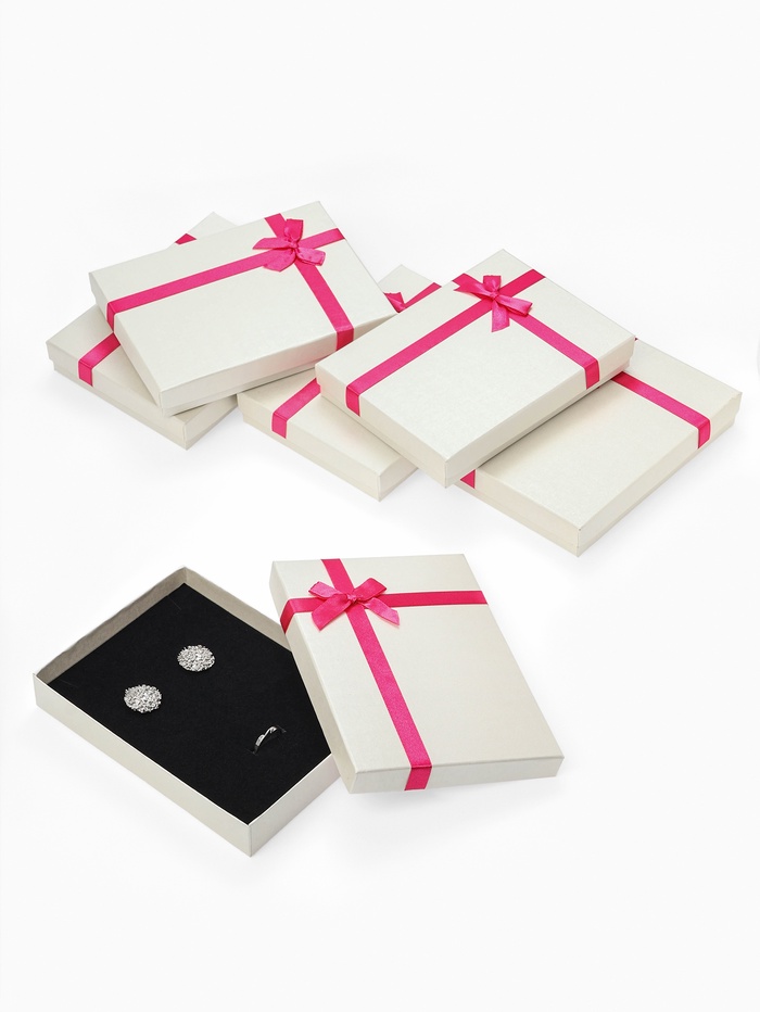 Набор коробочек подарочных 6 шт. под набор «Малина», 13×18 см, бело-розовый