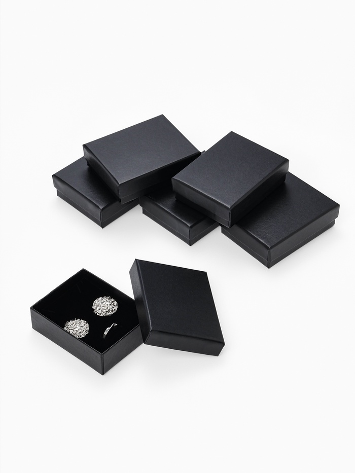 Набор коробочек подарочных 6 шт. под набор «Минимал», 7×9 см, (полезная часть 8.2×6.3 см), чёрный - Фото 1
