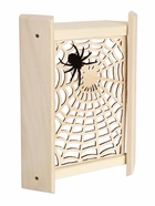 Абажур угловой для бани и сауны «Паутина», 32×39×10 см, деревянный, со вставкой  (артикул 11001154)  большой выбор товаров оптом и в розницу по низким ценам с доставкой