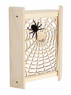 Абажур угловой для бани и сауны «Паутина», 32×39×10 см, деревянный, со вставкой  (артикул 11001154)  большой выбор товаров оптом и в розницу по низким ценам с доставкой
