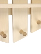 Полка - вешалка для бани и сауны «Рассвет», 52×5×50 см, дерево, 4 крючка 11001214