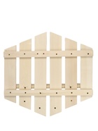 Полка - вешалка для бани и сауны «Рассвет», 52×5×50 см, дерево, 4 крючка 11001214