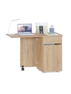 Стол для швейной машинки раскладной «СП-25», 740×462(1043)×500 мм, цвет дуб сонома  (артикул 11007326)  большой выбор товаров оптом и в розницу по низким ценам с доставкой