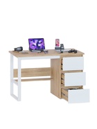 Стол письменный «СПМ-211», 750×1150×600 мм, цвет дуб сонома/белый 11007331