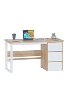 Стол письменный «СПМ-212», 750×1350×600 мм, цвет дуб сонома/белый - фото 122964127