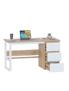 Стол письменный «СПМ-212», 750×1350×600 мм, цвет дуб сонома/белый - фото 122964128