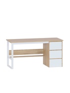 Стол письменный «СПМ-214», 750×1500×600 мм, цвет дуб сонома/белый - фото 122964132