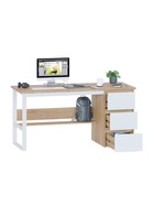 Стол письменный «СПМ-214», 750×1500×600 мм, цвет дуб сонома/белый - фото 122964134