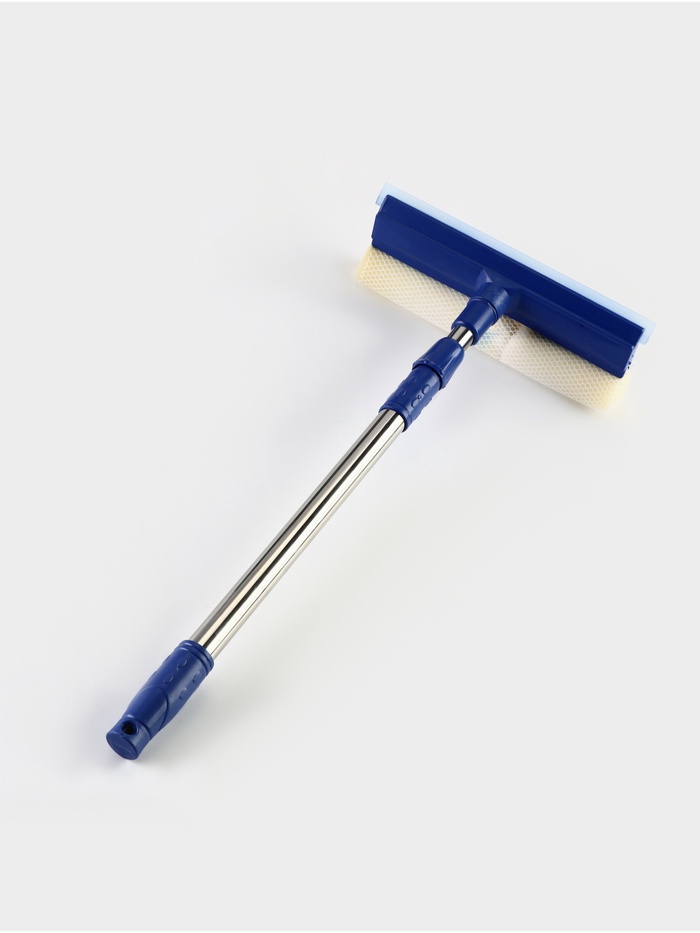 УЦЕНКА Окномойка с поролоновой насадкой, стальная телескопическая ручка, сгон силикон - Фото 1