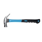 Молоток-гвоздодер ТУНДРА, боек с магнитом, фиберглассовая 2К рукоятка, 250 г - Фото 4