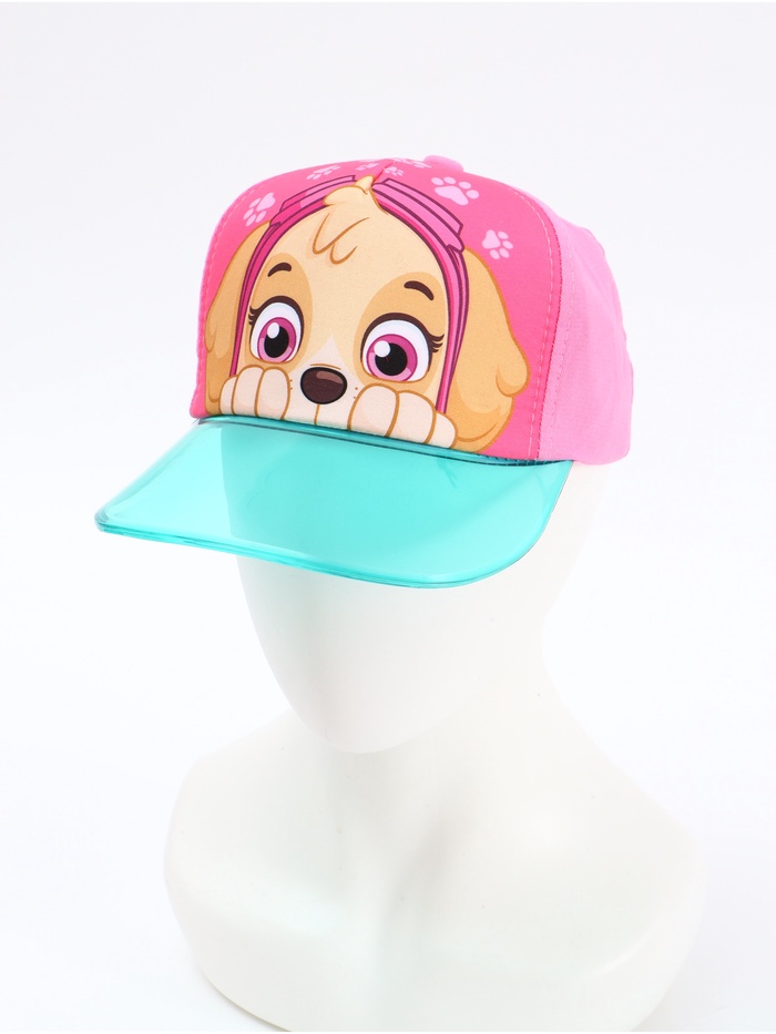 Кепка детская с прозрачным козырьком для девочки, размер 52-54, Щенячий патруль - Фото 1