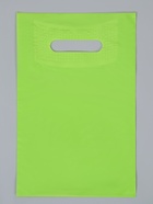 Пакет полиэтиленовый с вырубной ручкой, салатовый 20×30 см, 50 мкм  (артикул 10958399)  большой выбор товаров оптом и в розницу по низким ценам с доставкой