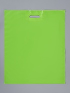 Пакет полиэтиленовый с вырубной ручкой, салатовый 50×60 см, 70 мкм  (артикул 10958435)  большой выбор товаров оптом и в розницу по низким ценам с доставкой