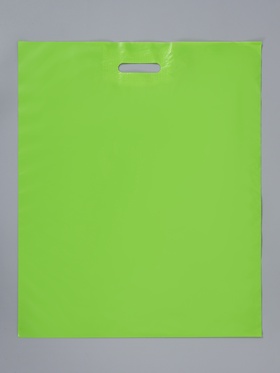 Пакет полиэтиленовый с вырубной ручкой, салатовый 50×60 см, 70 мкм