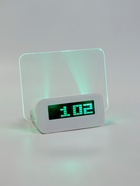 Часы - будильник электронные «Послание», с маркером, подсветка зелёного цвета, белый  (артикул 10972946)  большой выбор товаров оптом и в розницу по низким ценам с доставкой