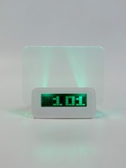 Часы - будильник электронные «Послание», с маркером, подсветка зелёного цвета, белый  (артикул 10972946)  большой выбор товаров оптом и в розницу по низким ценам с доставкой