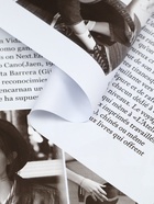 Пленка флористическая «Газета моды» 65 мкм, св. голубая, 50×57±1 см - Фото 2