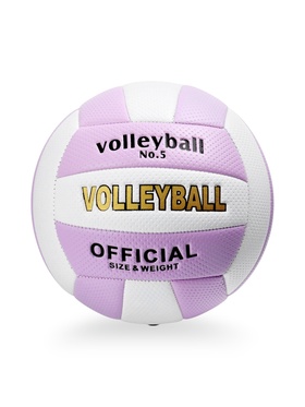 Волейбольный мяч, р. 5, 18 панелей, PVC, сиреневый  (артикул 10971413)  большой выбор товаров оптом и в розницу по низким ценам с доставкой
