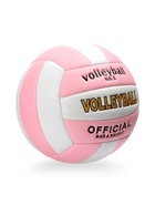 Волейбольный мяч, р. 5, 18 панелей, PVC, розовый - Фото 2