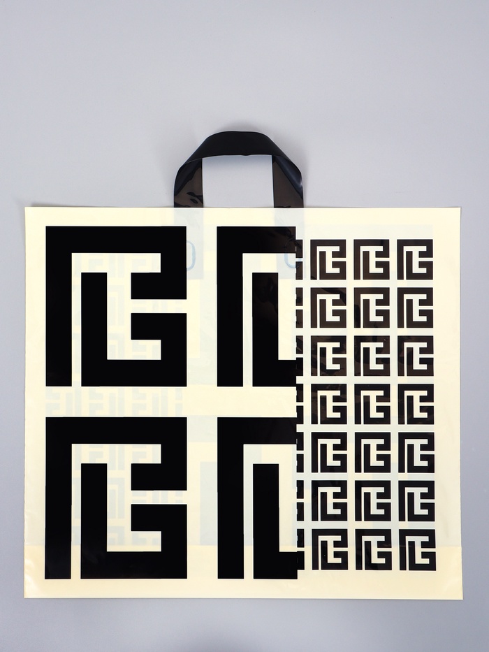 Пакет полиэтиленовый с петлевой ручкой «Узор», 45×40×8 см, 60 мкм - Фото 1