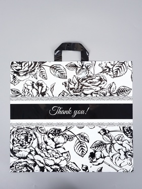 Пакет полиэтиленовый с петлевой ручкой «Растения», 50×45×8 см, 60 мкм