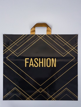 Пакет полиэтиленовый с петлевой ручкой «Линии», 50×45×8 см, 60 мкм