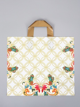 Пакет полиэтиленовый с петлевой ручкой «Подарок», 35×30×8 см, 60 мкм