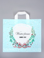 Пакет полиэтиленовый с петлевой ручкой «Соцветие», 35×30×8 см, 60 мкм  (артикул 10946799)  большой выбор товаров оптом и в розницу по низким ценам с доставкой